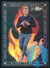 2021 Skybox Metal Universe Champions Blast Furnace #BF-9 Zach Wilson